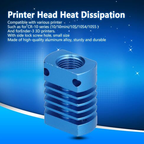3D Printer Heat Sink Radiator Aluminum Alloy for CR10 Ender 3 MK10 E3DV6 Extruder 5 Pcs in Saudi Arabia