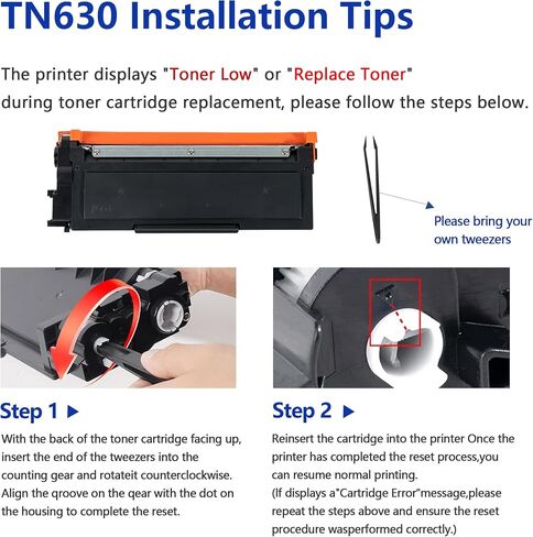 TN630 Toner Cartridge Replacement for Brother TN-630 Toner Cartridge Black in Kuwait