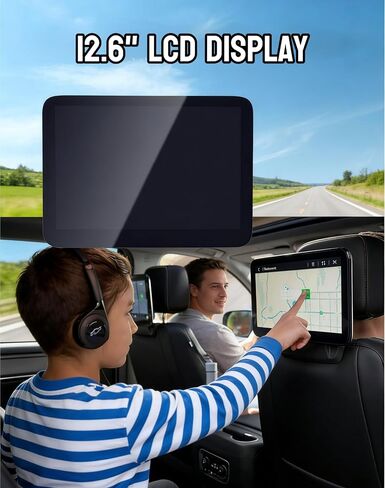 12.6" OEM Headrest Back Seat Touch Screen LCD Display in Kuwait