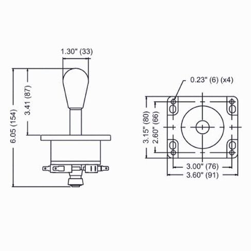 MLKOSS 4/8 Way Classic Joystick for Arcade Game Machine Cabinet DIY Parts in Kuwait