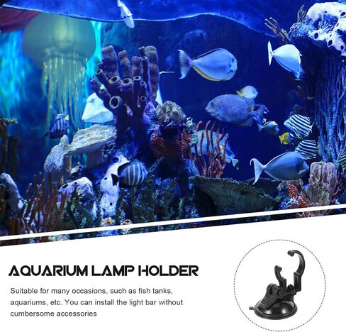 VILLCASE 2pcs Aquarium Suction Cup Lamp Mounting Clips for Fish Tanks in Kuwait