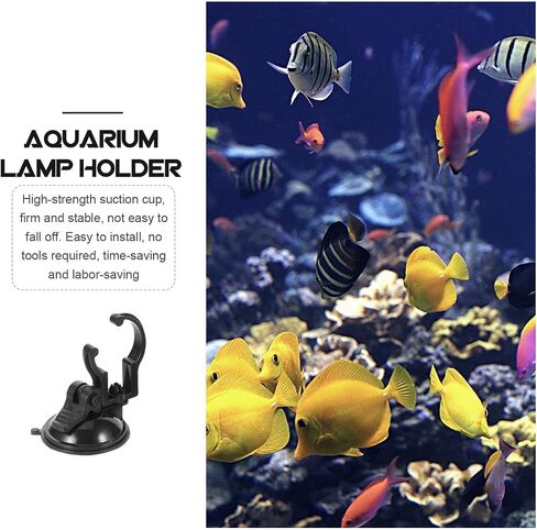 VILLCASE 2pcs Aquarium Suction Cup Lamp Mounting Clips for Fish Tanks in Kuwait