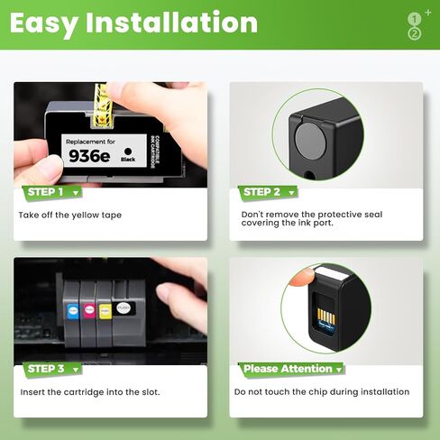 936 Ink Cartridges Combo Pack for HP936 936e Ink Cartridges for HP Printers in Kuwait