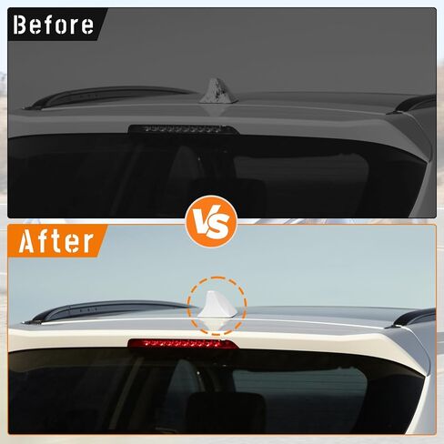 Shark Fin Antenna Cover,Car Roof Antenna Shell Replacement fit for Hyundai Santa Fe w/GPS 2012-2018,96210-2W410,96210-2W200,Shark Fin Antenna Cap Lid,No 3MM Adhesive,Glossy White in Kuwait