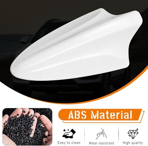 Shark Fin Antenna Cover,Car Roof Antenna Shell Replacement fit for Hyundai Santa Fe w/GPS 2012-2018,96210-2W410,96210-2W200,Shark Fin Antenna Cap Lid,No 3MM Adhesive,Glossy White in Kuwait