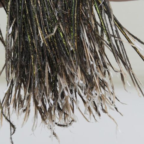 Natural Peacock Herl Feather Fly Tying Materials 180 Strands in Kuwait