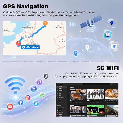 Android Car Radio for Chevy Malibu 2009 2010 2011 2012 2013 2014 in Kuwait