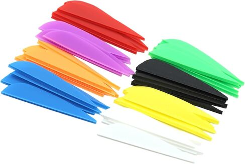 60pcs Arrows Vanes 1.75/2/2.5/3/4/5 Inch Plastic Feather Fletching for DIY Archery Arrows in Saudi Arabia