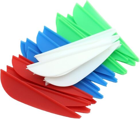 60pcs Arrows Vanes 1.75/2/2.5/3/4/5 Inch Plastic Feather Fletching for DIY Archery Arrows in Saudi Arabia