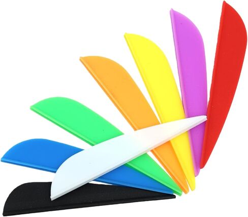60pcs Arrows Vanes 1.75/2/2.5/3/4/5 Inch Plastic Feather Fletching for DIY Archery Arrows in Saudi Arabia