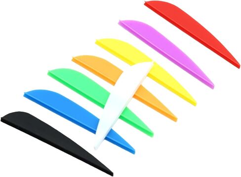 60pcs Arrows Vanes 1.75/2/2.5/3/4/5 Inch Plastic Feather Fletching for DIY Archery Arrows in Saudi Arabia