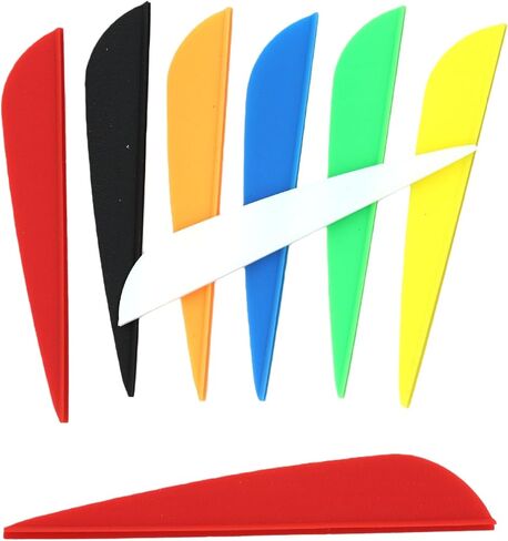 60pcs Arrows Vanes 1.75/2/2.5/3/4/5 Inch Plastic Feather Fletching for DIY Archery Arrows in Saudi Arabia