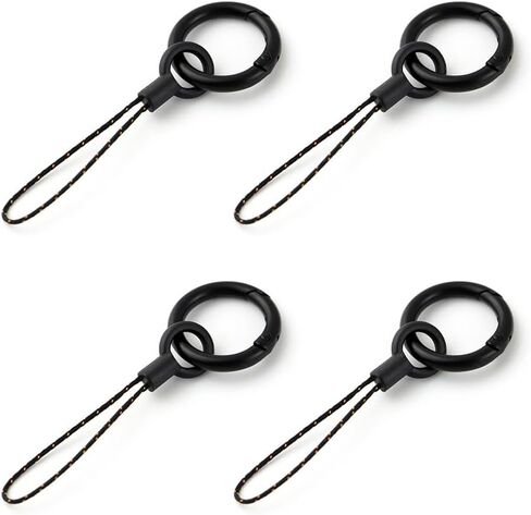 4Pcs Small Phone Finger Ring Lanyard Holder Round spring Keychain String for USB Flash Drive,Backpack, Wallet in Kuwait