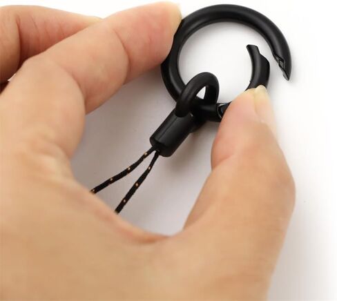 4Pcs Small Phone Finger Ring Lanyard Holder Round spring Keychain String for USB Flash Drive,Backpack, Wallet in Kuwait