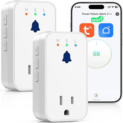 WiFi Power Failure Alarm for Freezer & GFCI, Outlet Alarm with Tuya App in Kuwait