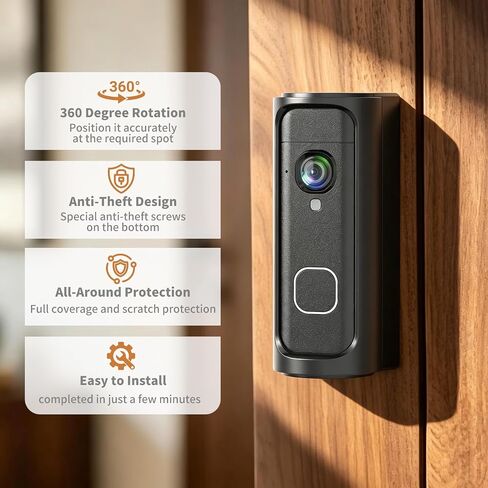 Adjustable 360° Angle Doorbell Mount for Blink Battery Doorbell 2K+ (2026) in Kuwait