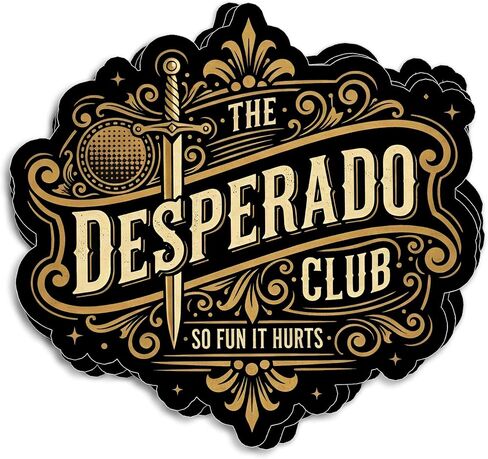 (3Pcs) 2" The Desperado Club Sticker SciFi Book Lover Princess Donut Gamer Book Lover Bookish Waterproof Vinyl Sticker for Laptop, Water Bottle, Tumbler, Accessory Hard Hat Birthday Gifts 2 Inches in Kuwait