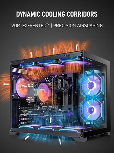 Gaming PC Desktop – Ryzen 7 5800X up to 4.7GHz, RTX 3070 8GB GDDR6, 16GB DDR4 RAM, 1TB NVMe SSD, WiFi 6 + BT 5.4, 9 ARGB Fans, 650W PSU, Windows 11, RGB Keyboard & Mouse in Kuwait
