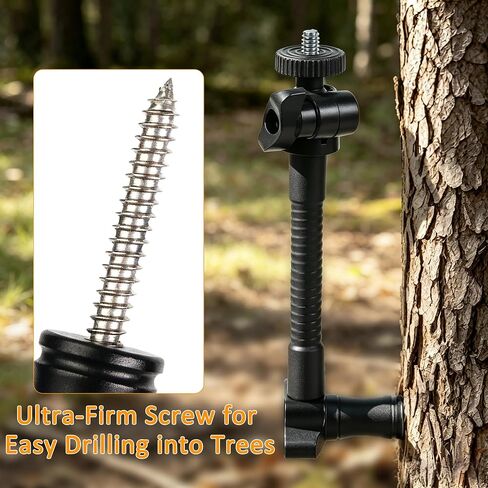 4Pack Trail Camera Tree Mount, 1/4in Thread 360° Rotation Tracking Bracket in Kuwait