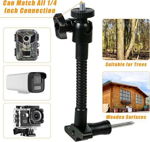 4Pack Trail Camera Tree Mount, 1/4in Thread 360° Rotation Tracking Bracket in Kuwait