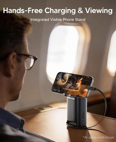Mukiya 20000mAh Laptop Power Bank with Retractable Cable & Stand in Kuwait