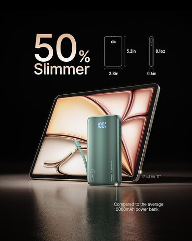 INIU 45W Fast Charging Portable Charger, 10000mAh with Built in Wall Plug in Saudi Arabia