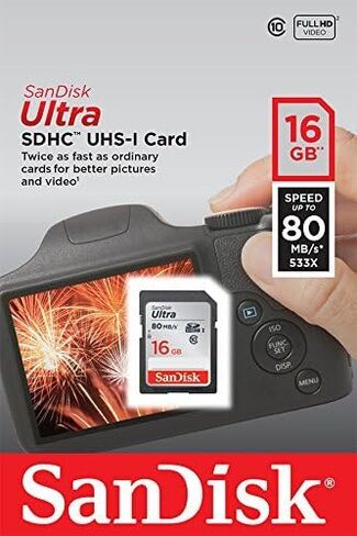 SanDisk 16GB Ultra SD Memory Card Class 10 (5 Pack) SDSDUNC-016G-GN6IN in Kuwait