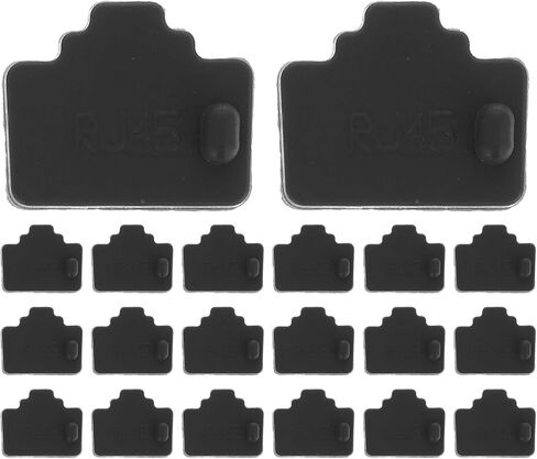 Outanaya 60pcs Silicone Ethernet Plug Cover for Computer Rj45 Socket and Router Port, Easy Installation Dust Protection Cap, Black Network Jack Dust Cover Protector in Saudi Arabia