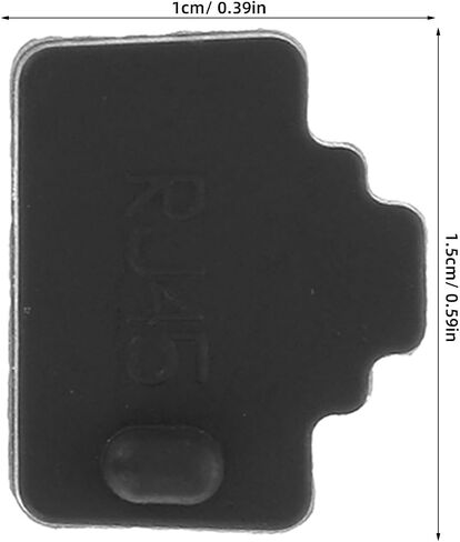 Outanaya 60pcs Silicone Ethernet Plug Cover for Computer Rj45 Socket and Router Port, Easy Installation Dust Protection Cap, Black Network Jack Dust Cover Protector in Saudi Arabia