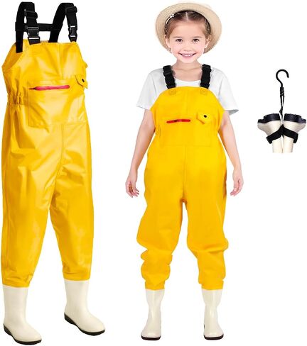 Ghosthorn Chest Waders for Kids Youth Fishing Waders Waterproof Hunting Waders with Boots Nylon Waders for Toddler Children in Saudi Arabia