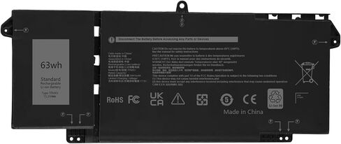 7FMXV 9JM71 4M1JN 63WH Laptop Battery for Dell Latitude 7320 7420 7520 5320 5320 Latitude 5320 2-in-1/7320 2-in-1/7420 2-in-1 P133G P134G P135G P136G P138G P139G P110F 727CG 1PP63 HDGJ8 MHR4G TN2GY in Kuwait