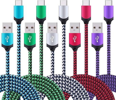 5Pack 6FT Fast USB Type C Cable Phone Charger Cord for Samsung Galaxy S26 in Kuwait