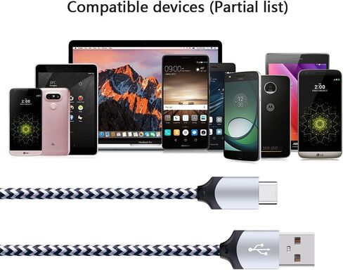 5Pack 6FT Fast USB Type C Cable Phone Charger Cord for Samsung Galaxy S26 in Kuwait
