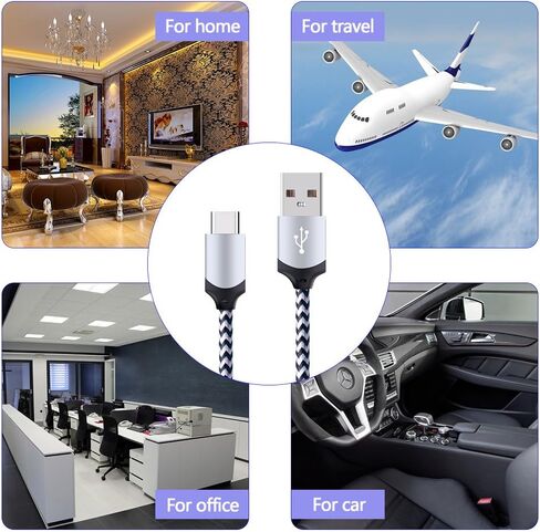 5Pack 6FT Fast USB Type C Cable Phone Charger Cord for Samsung Galaxy S26 in Kuwait