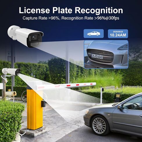 Anpviz License Plate Recognition/LPR PoE Camera, 2.7-13.5mm Motorized Lens in Kuwait