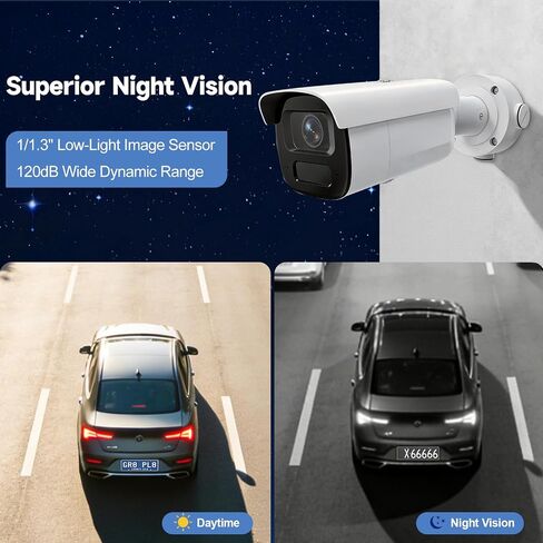 Anpviz License Plate Recognition/LPR PoE Camera, 2.7-13.5mm Motorized Lens in Kuwait