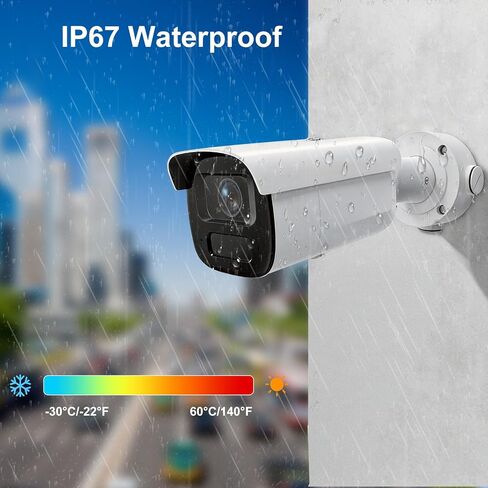 Anpviz License Plate Recognition/LPR PoE Camera, 2.7-13.5mm Motorized Lens in Kuwait