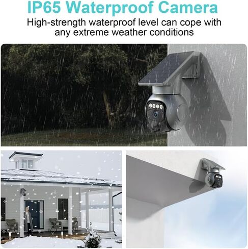 4G LTE Cellular Solar Security Cameras,5MP,24/7 Recording,Talk-Through Camera,AI Motion Detection,Built in SIM Card,One-Key Alarm, Motion Detection & Motion Tracking. in Kuwait