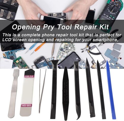 9 in 1 Electronics Repair Tool Kit, 6 in 1 Phone Repair Tools Set, Multifunctional Screen Separation Tool with Pry Tools for Phone Tablet Laptop PC DIY Disassembly & in Kuwait