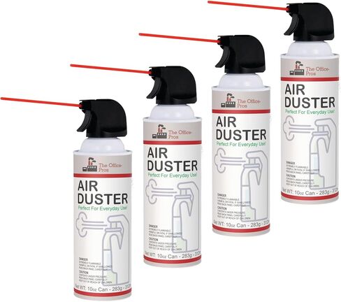 Can Air, Compressed Canned Air, Air Duster, Can Air Duster for Computer, Electronic Keyboard Cleaner - 10oz Can - 4 Cans in Kuwait