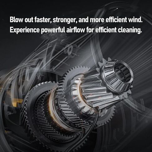 Electric Air Duster, 1050W Handheld Turbo Fan Air Blower with 21V Li Ion Battery, Cordless Leaf Blower for Patio Cleaning, Blowing Leaves and Dust, Computer Keyboard in Kuwait