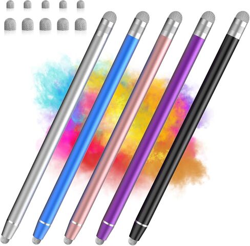 Styluslink Stylus Pen for Touchscreen(5-Pack),2 in 1 Fiber Stylists Pen in Kuwait