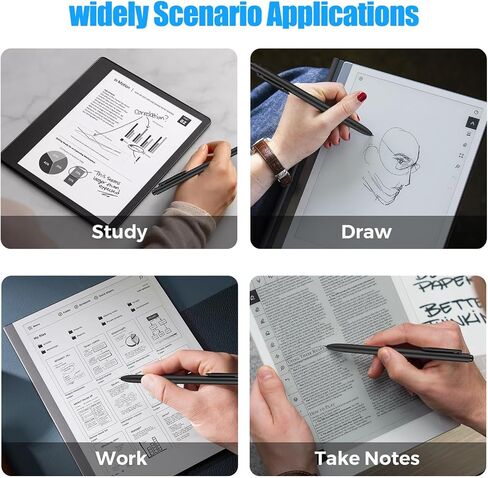 Jvkzaen EMR Stylus Compatible with Remarkable 2, Replacement Digital Pen with Eraser, 4096 Pressure Levels, Tilt Support, Palm Rejection, for Remarkable/Samsung/Kindle Scribe Devices(3 Pen Tips) in Kuwait