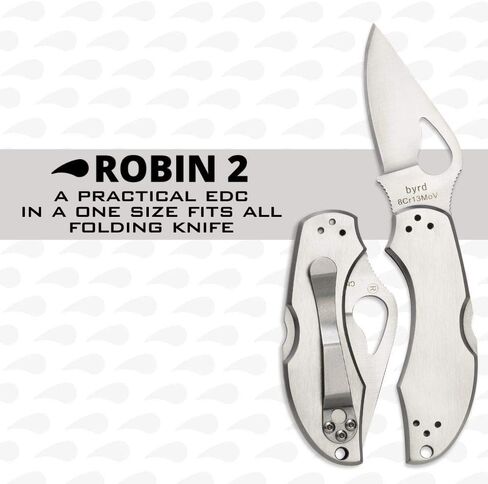 Spyderco Byrd Robin 2 Lightweight Folding Pocket Knife, PlainEdge in Kuwait