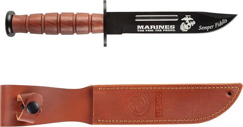 Military Gift Shop USMC Full Size Marine Corps USMC Fighting Knife | Disabled Veteran Owned SMALL Business | USMC Large Fignting Knife in Kuwait