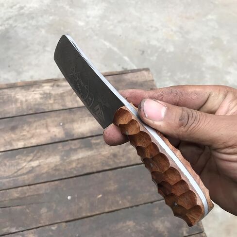 Handmade Mini Cleaver Fixed Blade Heavy Duty Sharp Kitchen Kinife with Sheath Butcher Knife for Chopping Hand Forged HC Steel for Home Outdoor Camping Cleaver Chef knife OC-CK-9978 in Kuwait