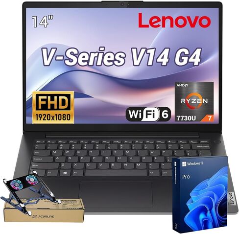 Lenovo V14 AMD Ryzen 7 7730U 14" FHD Business Laptop, 16GB RAM | 1TB SSD in Kuwait