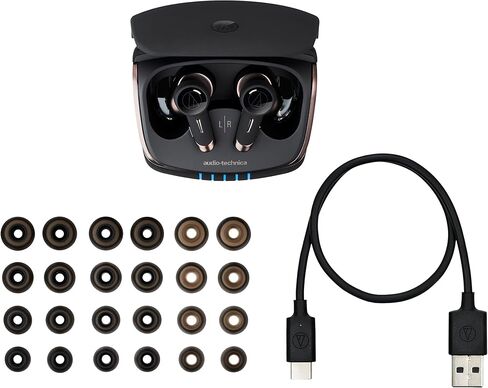Audio-Technica ATH-TWX9 Wireless Earbuds, Premium Listening Experience with Bluetooth Wireless, Noise-Cancellation, High-Resolution Drivers with Innovative Acoustic Technology in Kuwait