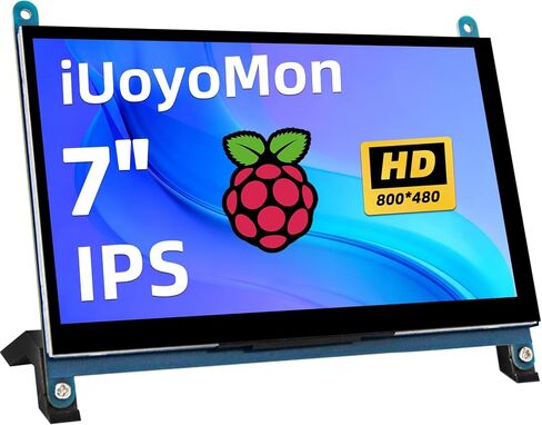 7 Inch Screen for Raspberry Pi, 1024×600 IPS HDMI Capacitive Screen LCD Display, Mini Portable Monitor Compatible with Raspberry Pi 5/4/3 BB Black Banana Pi Win11/10/8/7 (Non-Touch) in Kuwait