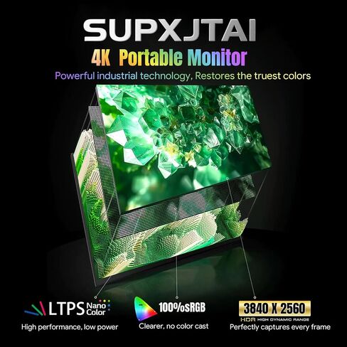 14" 4K Portable Monitor, USB-C & HDMI for Laptop & Travel in Kuwait